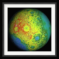 Lunar Topography Globe Fine Art Print