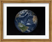 Earth with Clouds and Sea Ice from December 8, 2008 Fine Art Print