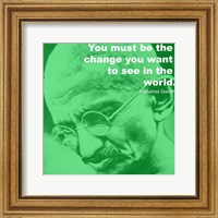 Gandhi - Change Quote Fine Art Print