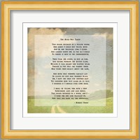 Robert Frost Road Less Traveled Poem Fine Art Print