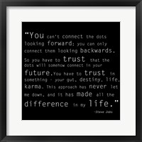 Trust Quote Framed Print