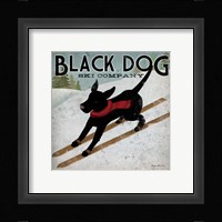 Black Dog Ski Co. Framed Print