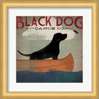 Black Dog Canoe Fine Art Print