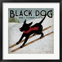 Black Dog Ski Co. Framed Print