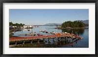 Dock and harbor, Tofino, Vancouver Island, British Columbia Fine Art Print