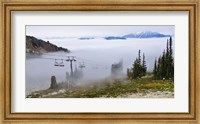 British Columbia, Chairlift on Whistler Mountain Fine Art Print