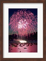 Fireworks, English Bay, Vancouver, British Columbia Fine Art Print