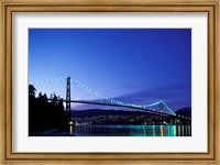 Canada, British Columbia, Vancouver Lions Gate Bridge Fine Art Print