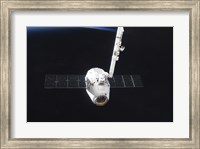 The SpaceX Dragon Cargo Craft Prior to Being Released from the Canadarm2 Fine Art Print