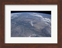 View from Space of the Wild fires in the Western and Southwestern United States Fine Art Print