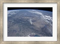 View from Space of the Wild fires in the Western and Southwestern United States Fine Art Print