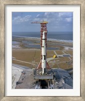 High Angle View of the Apollo 4 Spacecraft on the Launch Pad Fine Art Print