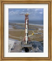 High Angle View of the Apollo 4 Spacecraft on the Launch Pad Fine Art Print
