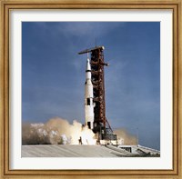 Apollo 11 Space Vehicle Taking off from Kennedy Space Center Fine Art Print
