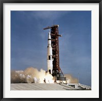 Apollo 11 Space Vehicle Taking off from Kennedy Space Center Fine Art Print