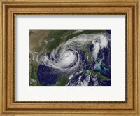 Satellite view of Tropical Storm Isaac in the Gulf of Mexico Fine Art Print