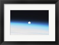 The Moon and Earth's Atmosphere Fine Art Print