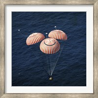The Apollo 16 Command Module approaching Touchdown in the Central Pacific Ocean Fine Art Print