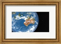 Planet Earth showing Clouds over Australia Fine Art Print