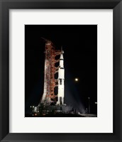 Nighttime View of the Apollo 12 Space Vehicle Fine Art Print