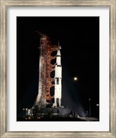 Nighttime View of the Apollo 12 Space Vehicle Fine Art Print