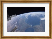 View from Space of Morocco and Spain Fine Art Print