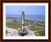 An Aerial view of the Apollo 15 Spacecraft on its Launch Pad Fine Art Print