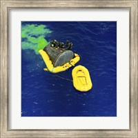 A US Navy Frogman Team Helps in the Recovery of the Gemini-Titan 4 spacecraft Fine Art Print