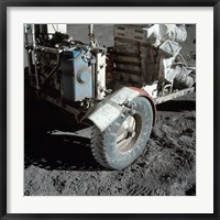 A Close-up view of the Lunar Roving Vehicle during Apollo 17 EVA Fine Art Print