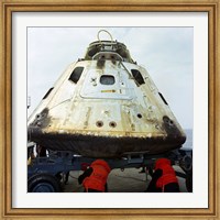 Close-up View of the Apollo 9 Command Module After Recovery Fine Art Print