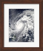 Typhoon Sanba over the Pacific Ocean and Part of the Philippines Fine Art Print