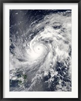 Typhoon Sanba over the Pacific Ocean and Part of the Philippines Fine Art Print