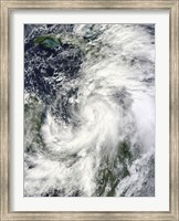 Tropical Storm Sandy Hovering over the Caribbean Sea Fine Art Print