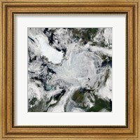 A strong storm Lingering in the Center of the Arctic Ocean Fine Art Print