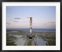 High-angle View of the Apollo 8 Spacecraft on the Launch Pad Fine Art Print