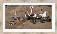 Third Generations of Mars Rovers Fine Art Print