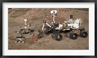 Third Generations of Mars Rovers Fine Art Print