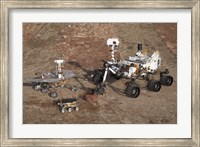 Three Generations of Mars Rovers Fine Art Print