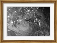 Nighttime view of Tropical Storm Isaac Fine Art Print