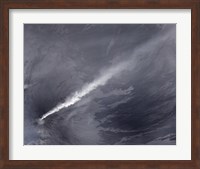 A Plume of Ash, Steam, and other Volcanic Gases stream from Klyuchevskaya Volcano Fine Art Print