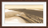 Chasma Boreale, a Flat-Floored Valley on Mars' North Polar Ice Cap Fine Art Print