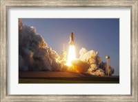 Space Shuttle Discovery lifts off from its Launch Pad at Kennedy Space Center, Florida Fine Art Print