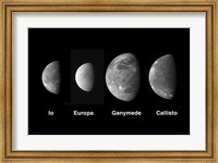 Jupiter's Galilean Moons Fine Art Print