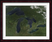 Satellite View of the Great Lakes Fine Art Print