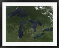 Satellite View of the Great Lakes Fine Art Print