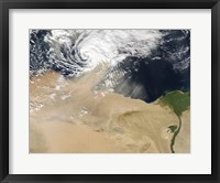 Satellite View of a Dust Storm over Egypt Fine Art Print