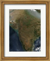 Satellite View of Central India Fine Art Print