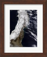 Satellite View of Northeast Japan Fine Art Print