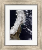 Satellite View of Northeast Japan Fine Art Print