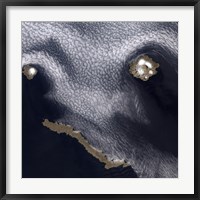 Satellite Image of Semisopochnoi Island in the Western Aleutian Islands of Alaska Fine Art Print